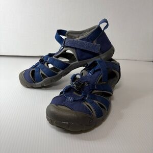KEEN Children Seacamp II CNX Closed Toe Sandals US 3 - Blue Depths/ Gargoyle